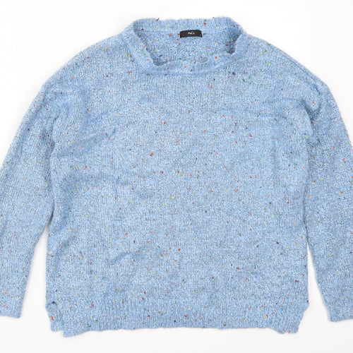 M&Co Womens Blue   Pullover Jumper Size 14
