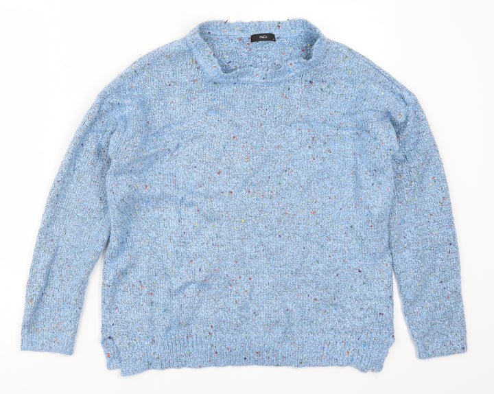 M&Co Womens Blue Pullover Jumper Size 14