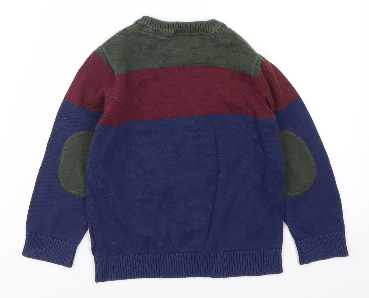 Mothercare Boys Multicoloured Striped  Pullover Jumper Size 3-4 Years