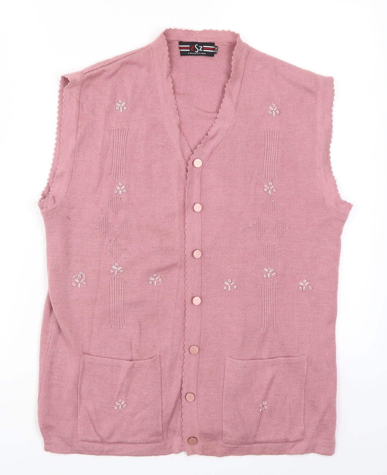 ZSZ Womens Pink   Cardigan Jumper Size S