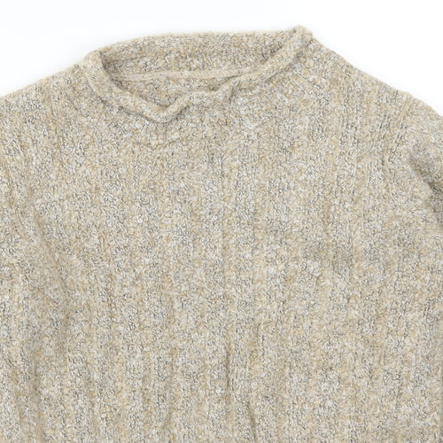 Marks and Spencer Womens Beige  Knit Pullover Jumper Size 10