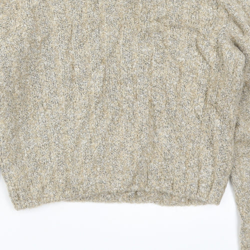 Marks and Spencer Womens Beige  Knit Pullover Jumper Size 10