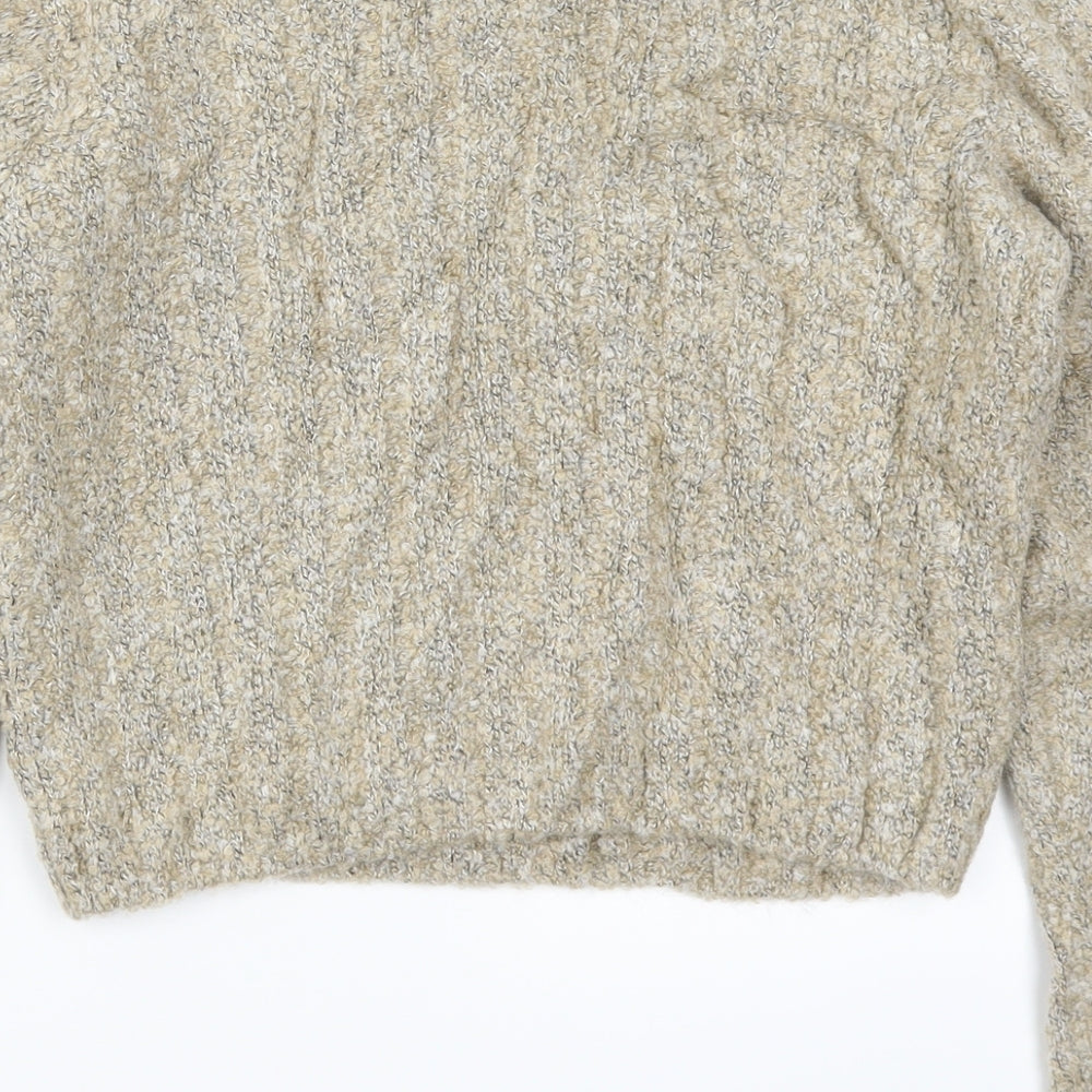 Marks and Spencer Womens Beige  Knit Pullover Jumper Size 10
