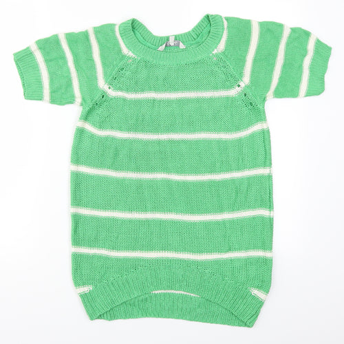 Peacocks Womens Grey Striped  Pullover Jumper Size S