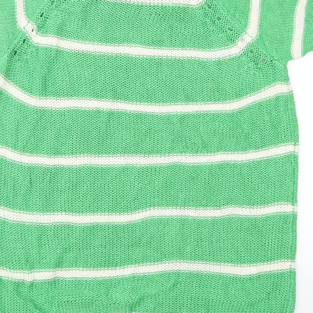 Peacocks Womens Grey Striped  Pullover Jumper Size S