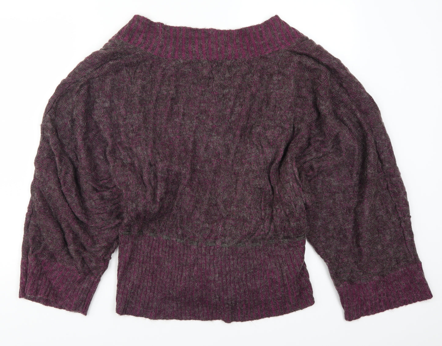 David Emanuel Womens Purple   Cardigan Jumper Size 14