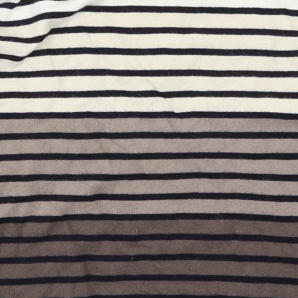Country Casuals Womens Brown Striped  Pullover Jumper Size L
