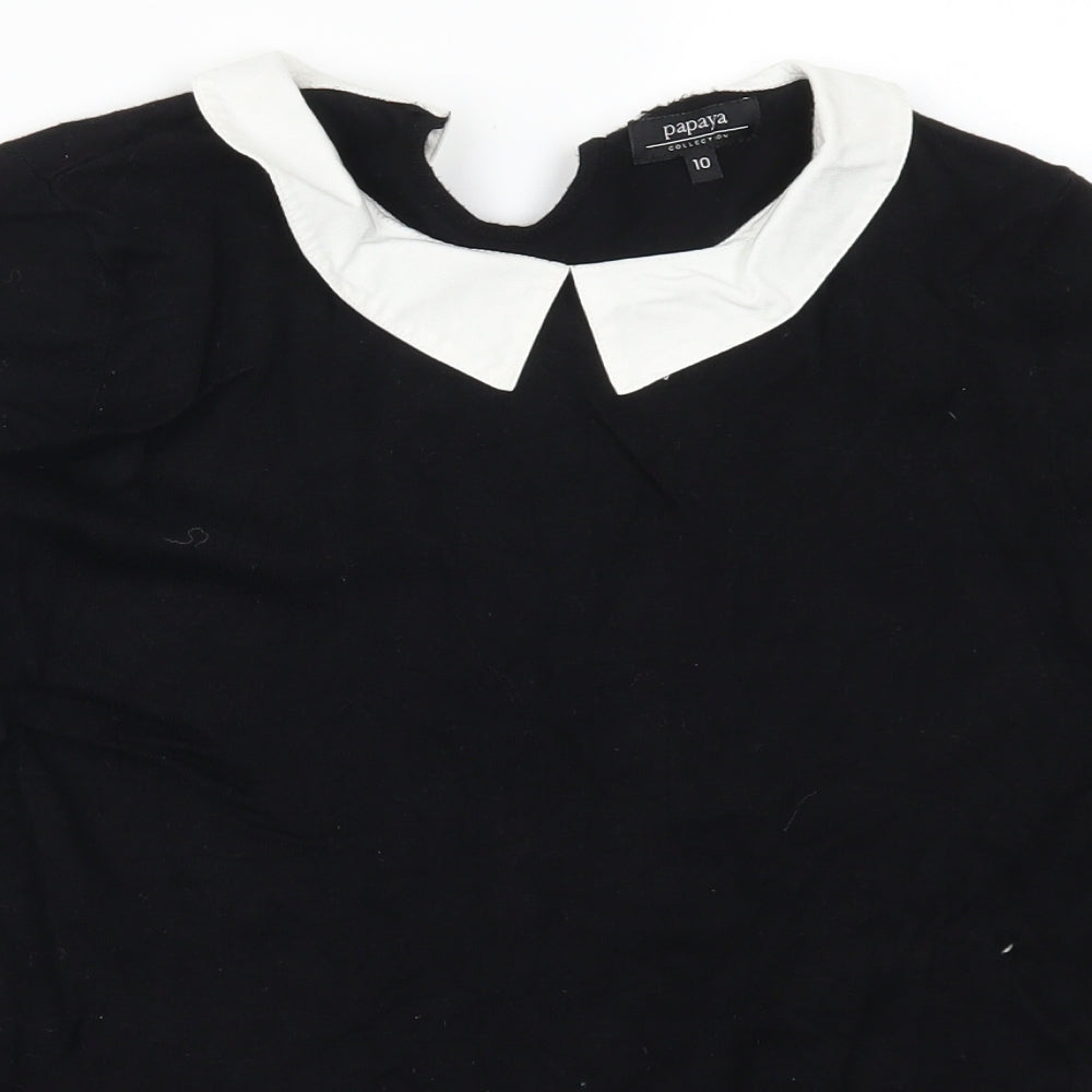 Papaya Womens Black   Pullover Jumper Size 10