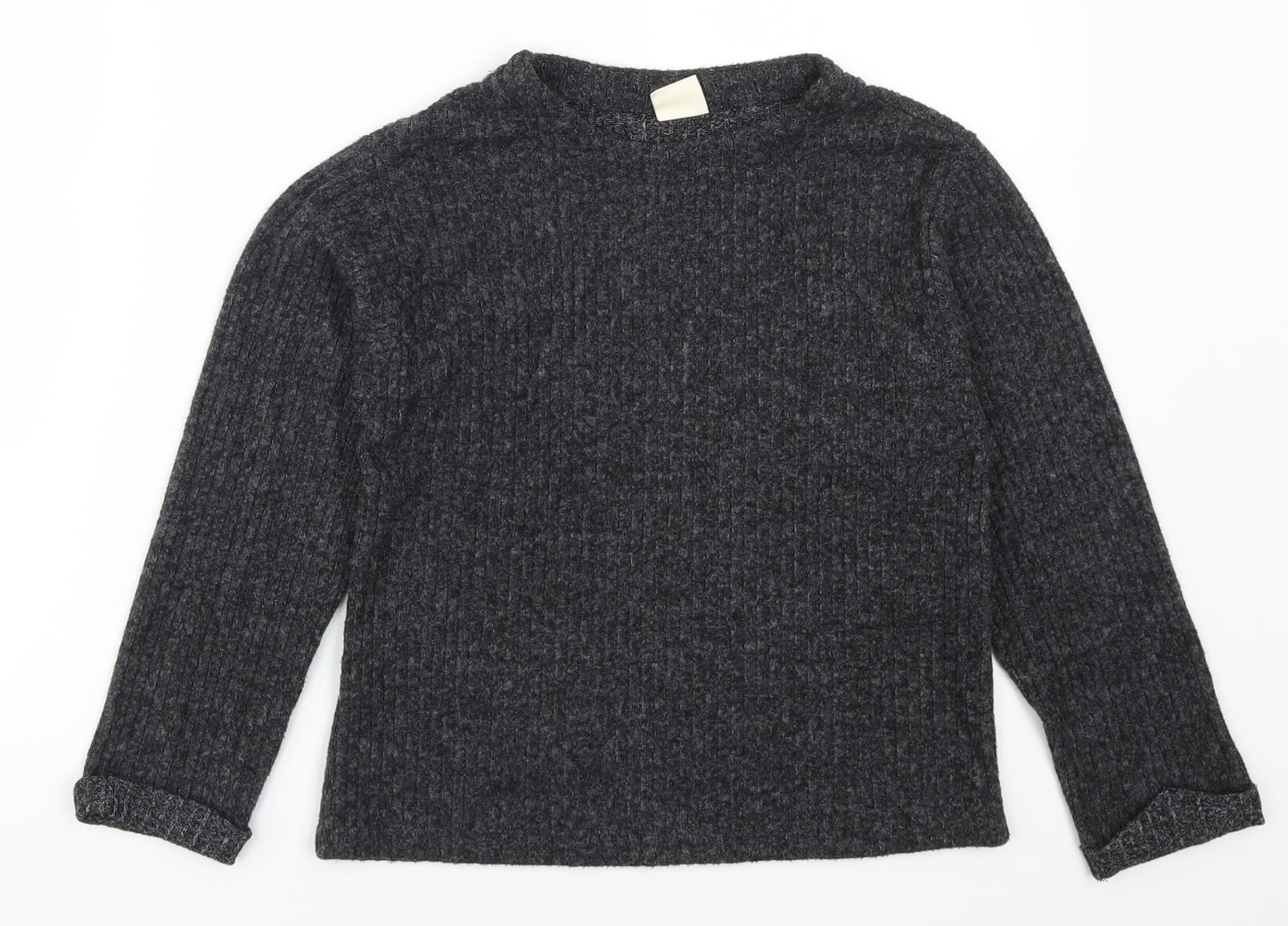 Zara Girls Grey   Pullover Jumper Size 10 Years