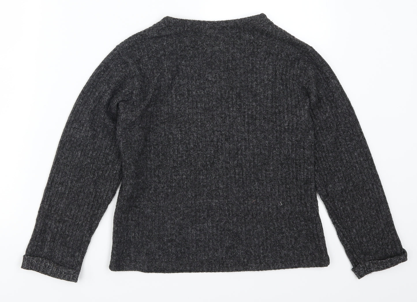 Zara Girls Grey   Pullover Jumper Size 10 Years