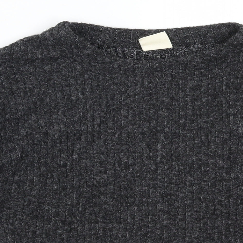 Zara Girls Grey   Pullover Jumper Size 10 Years