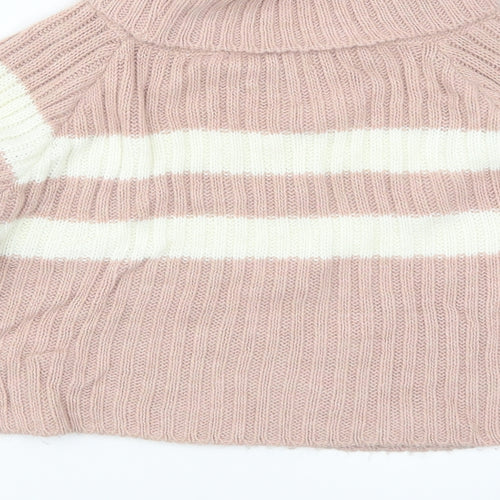 Misspap Womens Pink Striped  Pullover Jumper Size S