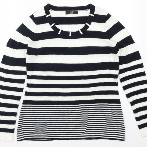 George Womens Blue Striped  Pullover Jumper Size 14  - Blue and White Stripes