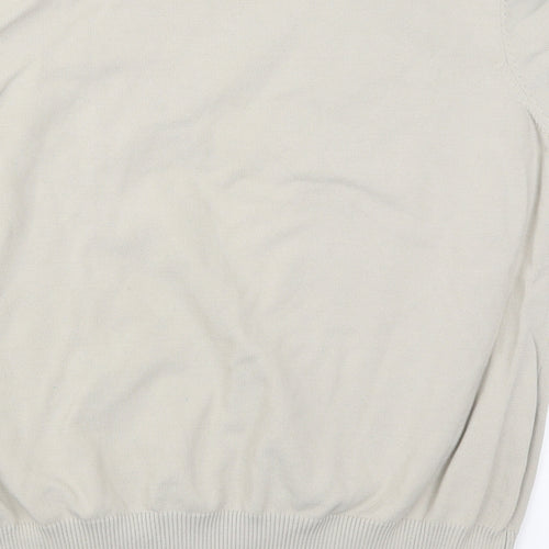 Damart Womens Beige Striped  Basic T-Shirt Size 22  - Fabric Flowers