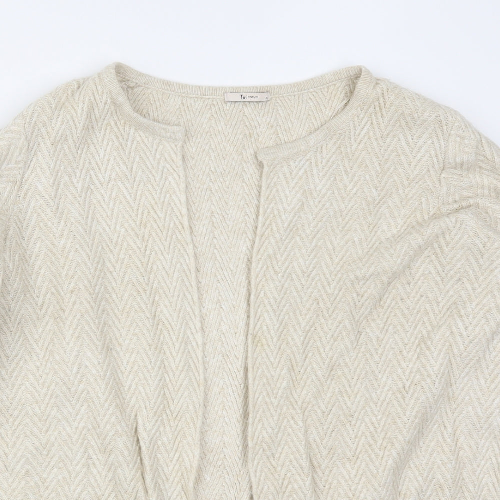 TU Womens Beige   Cardigan Jumper Size XL