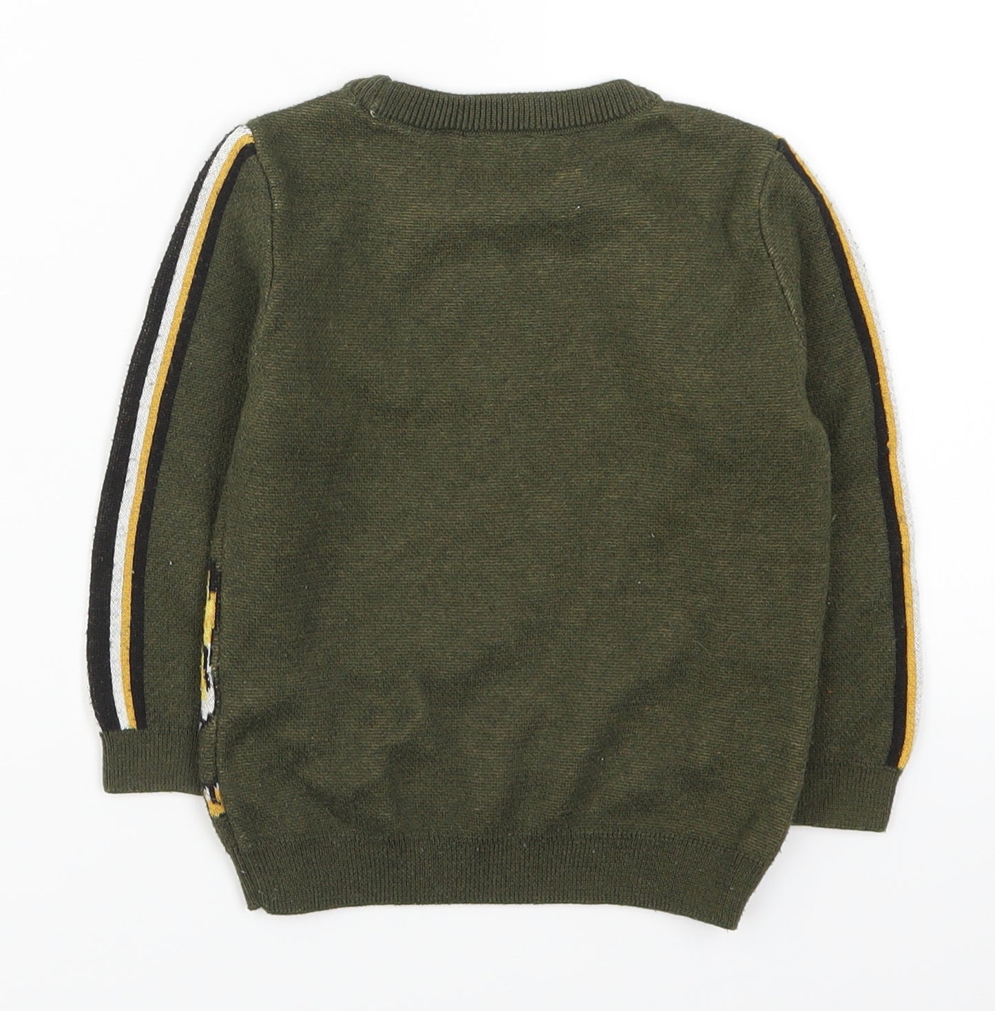 River Island Boys Green   Pullover Jumper Size 18-24 Months  - Tiger