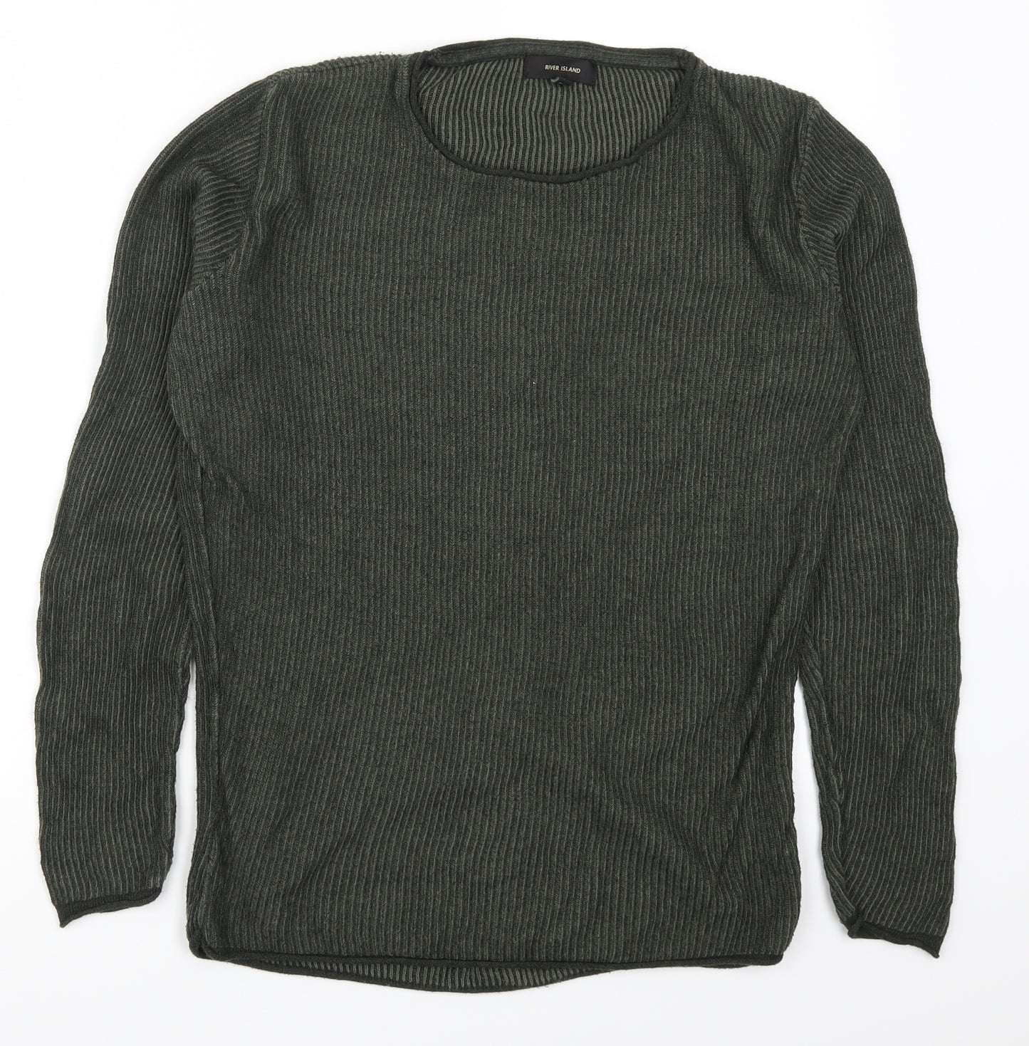 River Island Mens Green   Pullover Jumper Size S