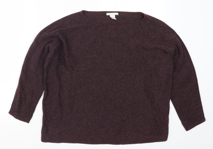 H&M Womens Purple   Pullover Jumper Size M