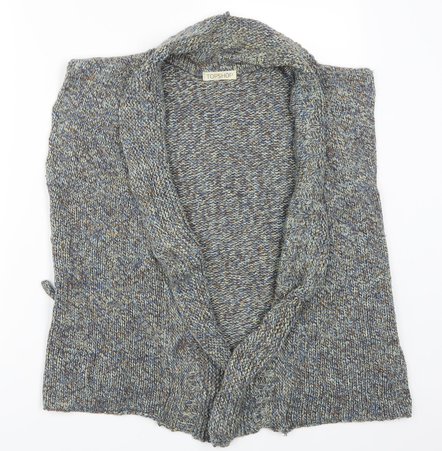 Topshop Womens Green   Cardigan Jumper Size 12  - Blue