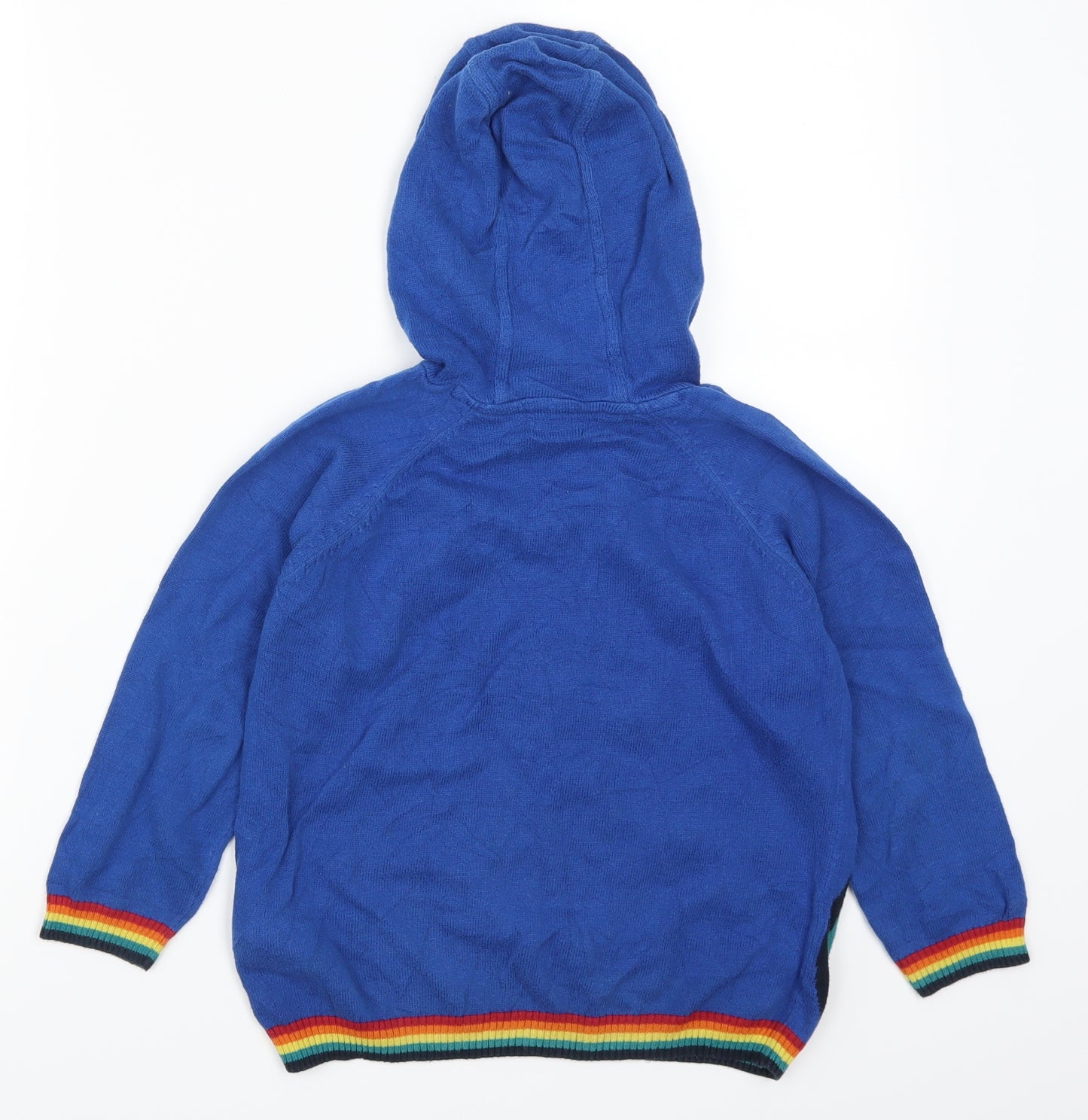 NEXT Boys Blue   Pullover Hoodie Size 5-6 Years  - Rocket Ship
