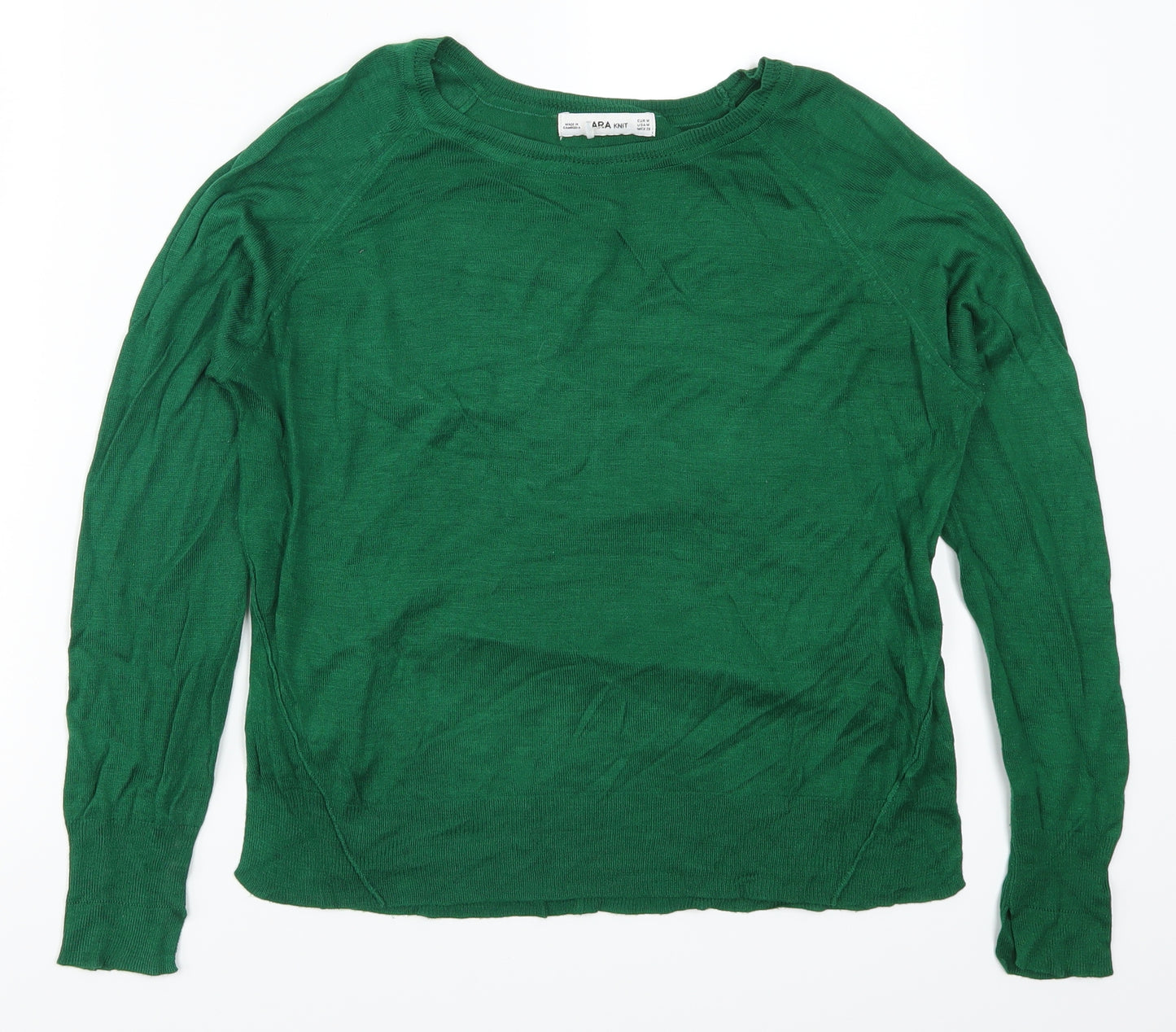 Zara Womens Green   Pullover Jumper Size M