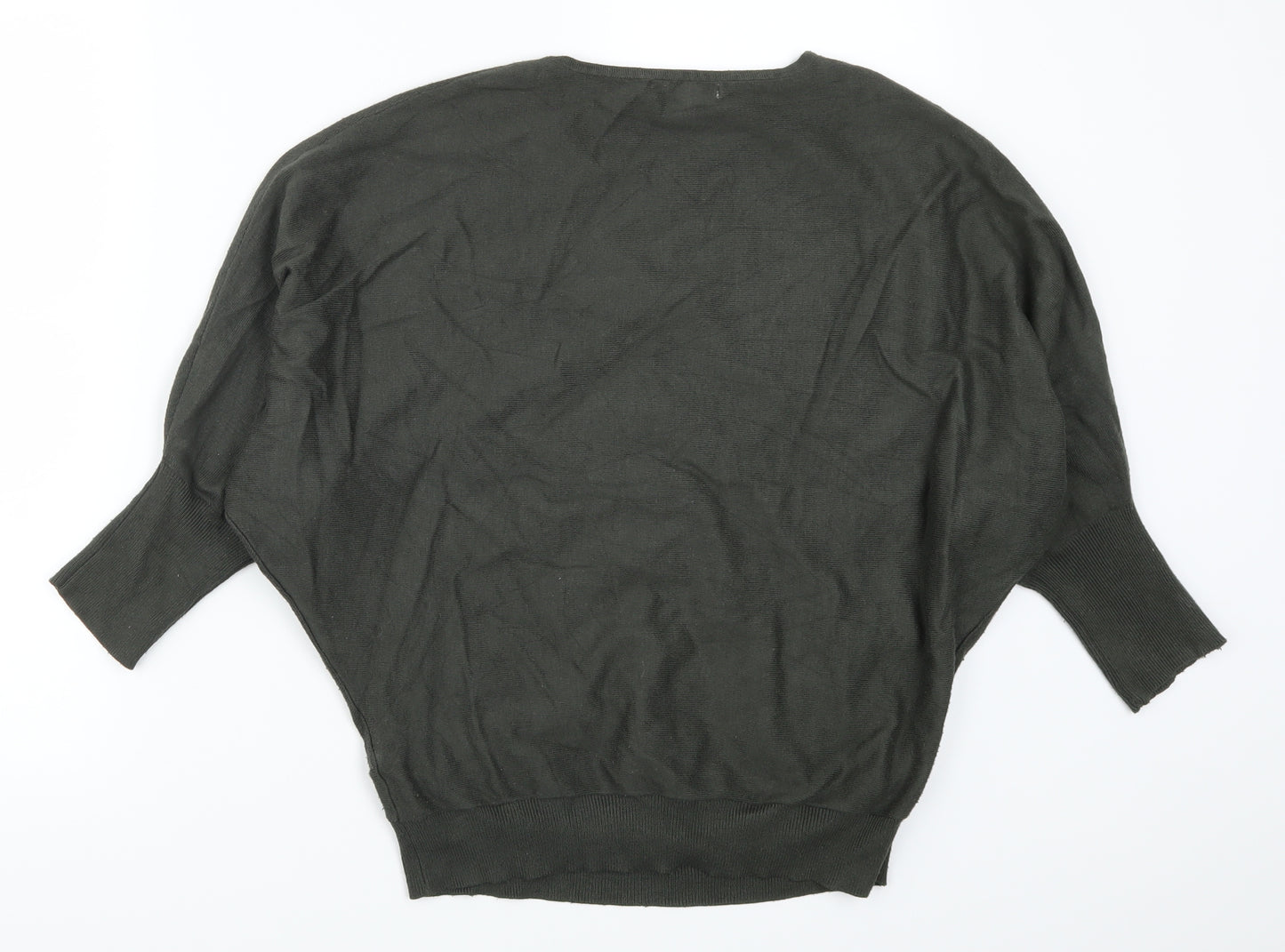 Millenium Womens Green Floral  Pullover Jumper One Size