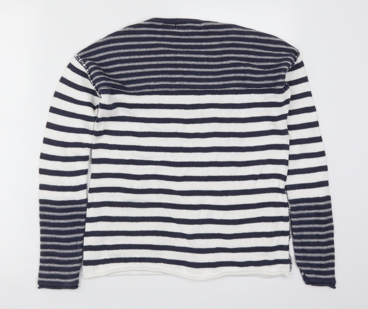 NEXT Womens Blue Striped  Pullover Jumper Size 6