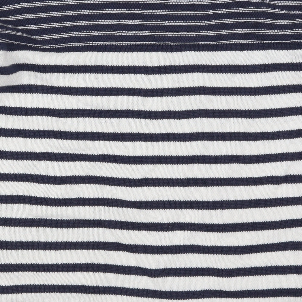 NEXT Womens Blue Striped  Pullover Jumper Size 6