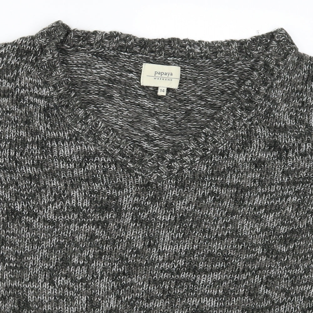 Papaya Womens Green   Pullover Jumper Size 14