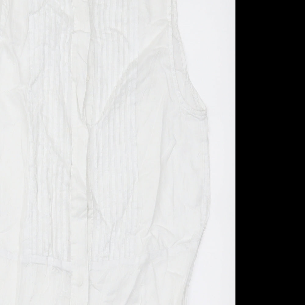 H&M Womens White   Basic Button-Up Size 6