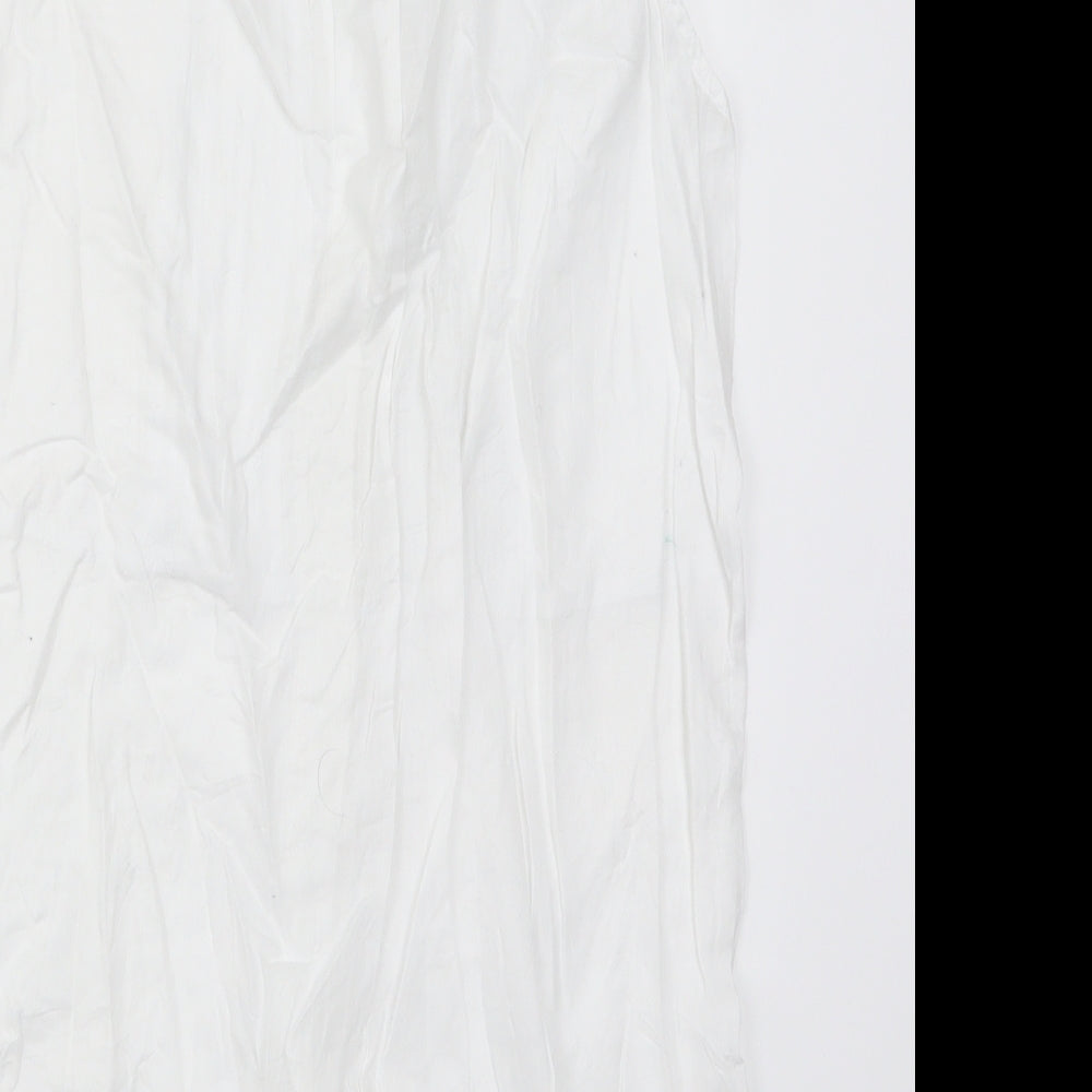 H&M Womens White   Basic Button-Up Size 6