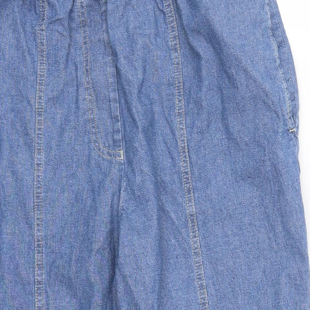 Damart Womens Blue  Denim Cropped Jeans Size 32 in L20 in