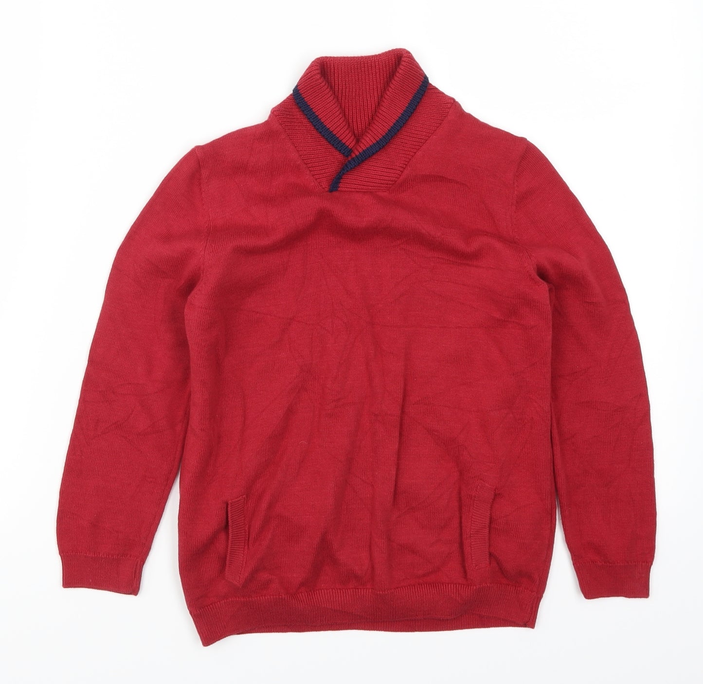 Marks and Spencer Boys Red   Pullover Jumper Size 6-7 Years