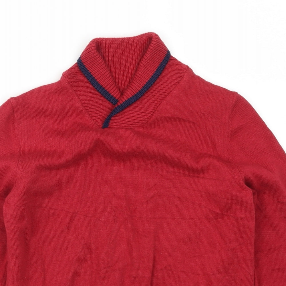 Marks and Spencer Boys Red   Pullover Jumper Size 6-7 Years