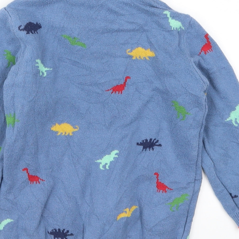 Nutmeg Boys Blue   Pullover Jumper Size 18-24 Months  - Dinosaurs