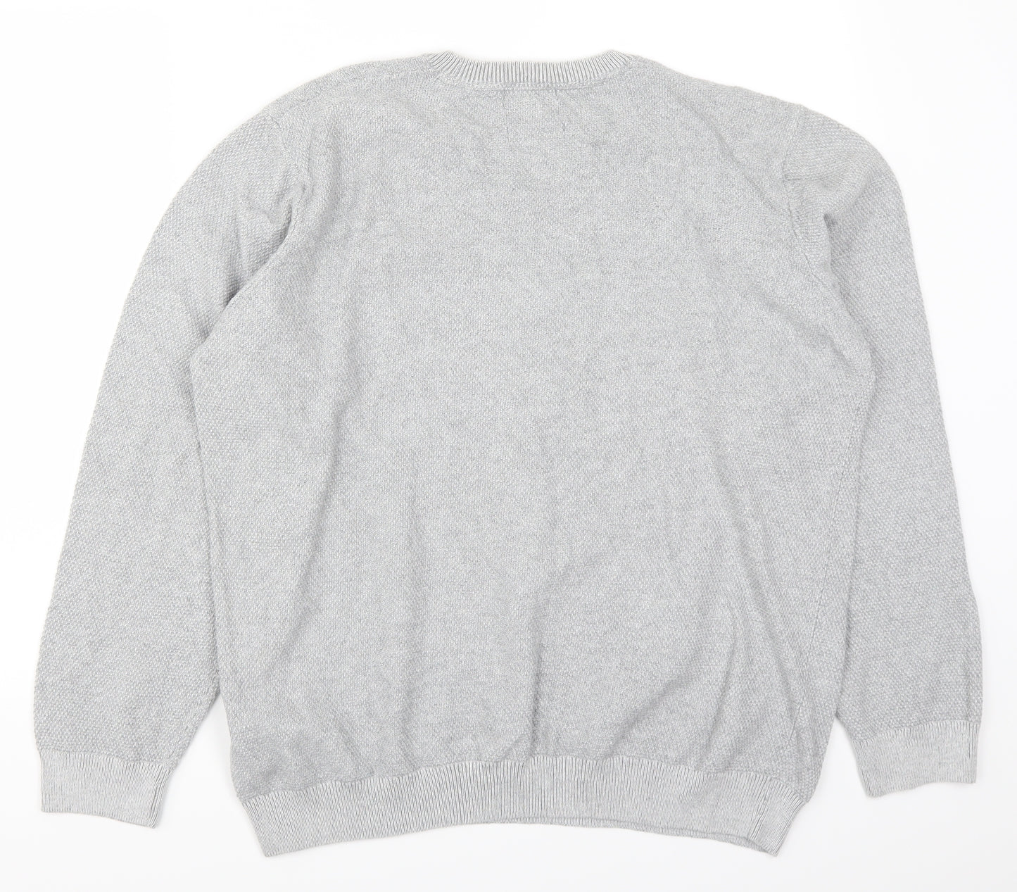 Marks and Spencer Mens Grey  Knit Pullover Jumper Size XL