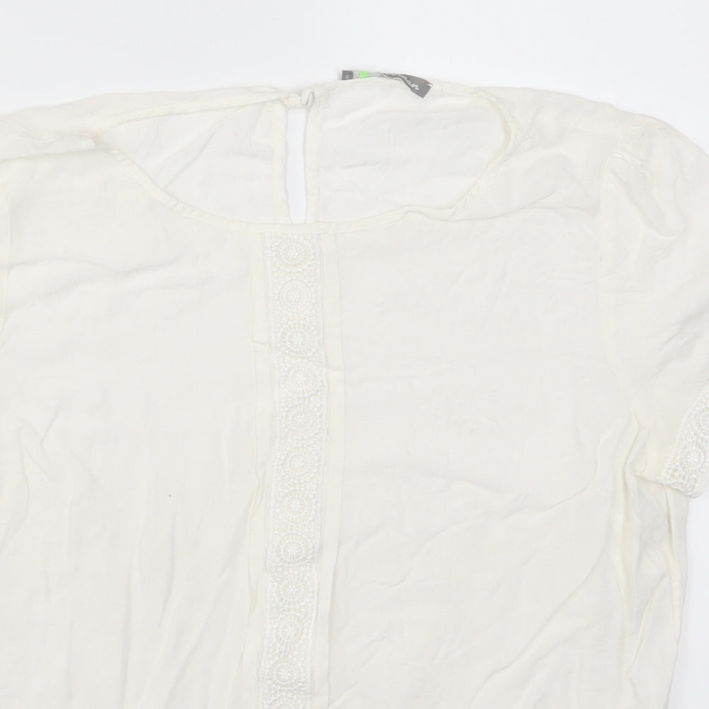 Marks and Spencer Womens White   Basic Blouse Size 12