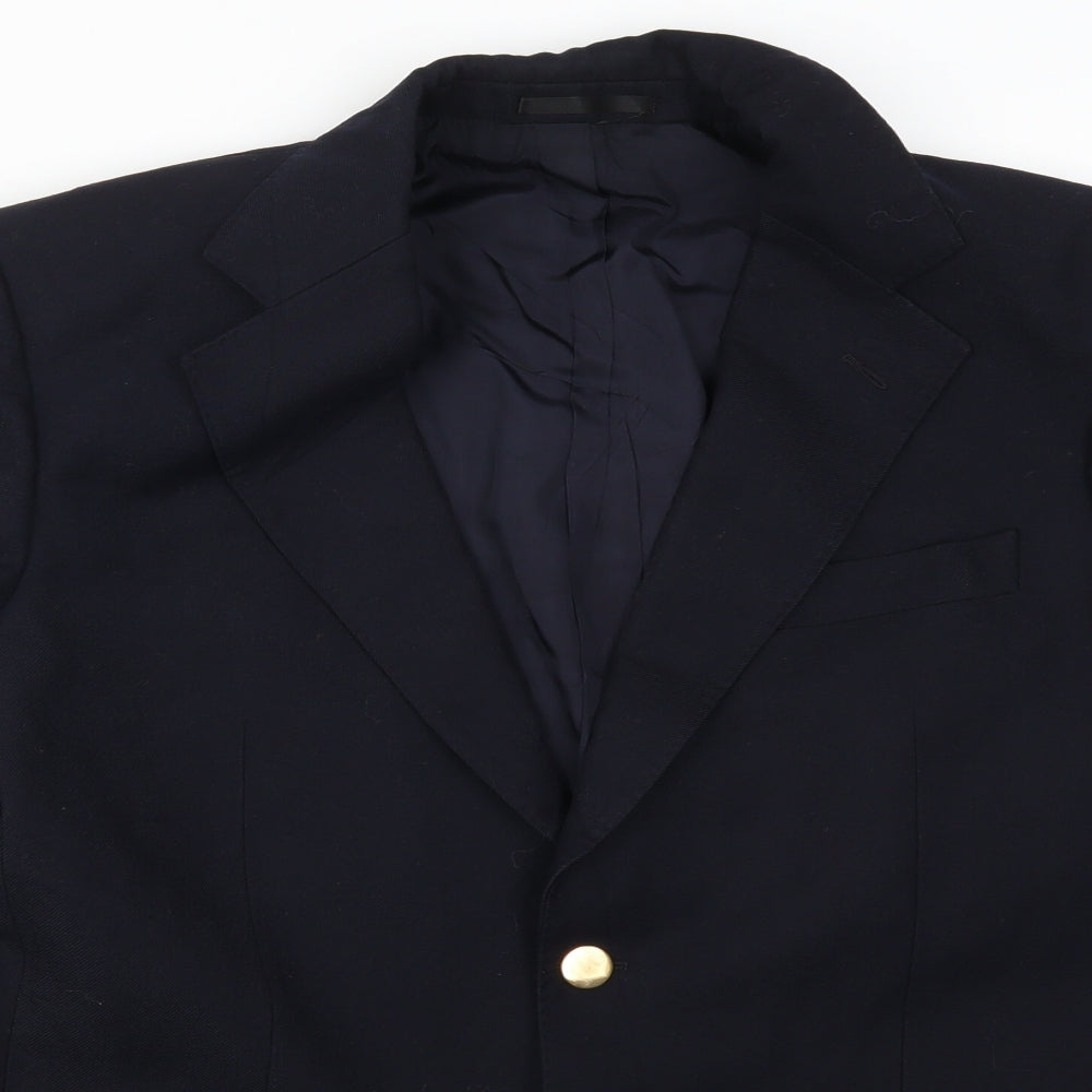 St Michael Mens Blue   Jacket Suit Jacket Size 42