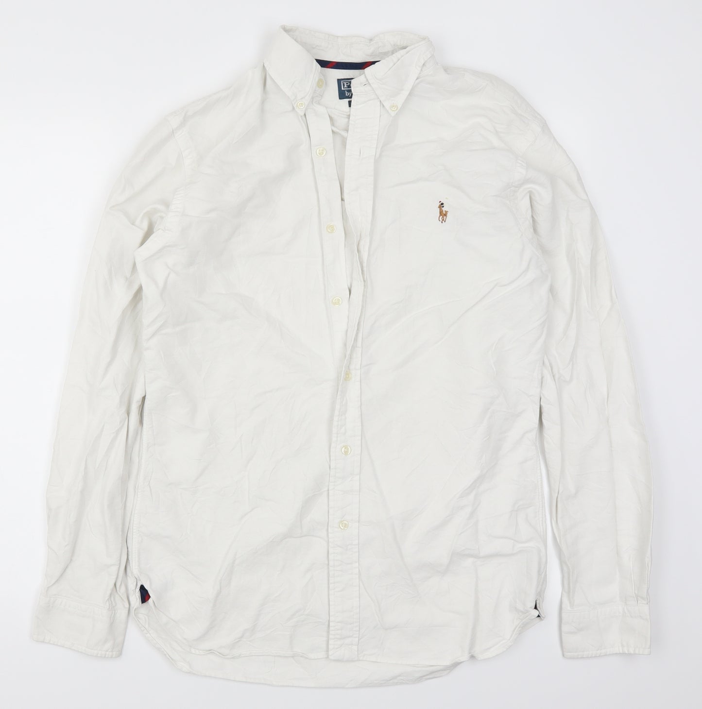 Ralph Lauren Mens White    Button-Up Size M