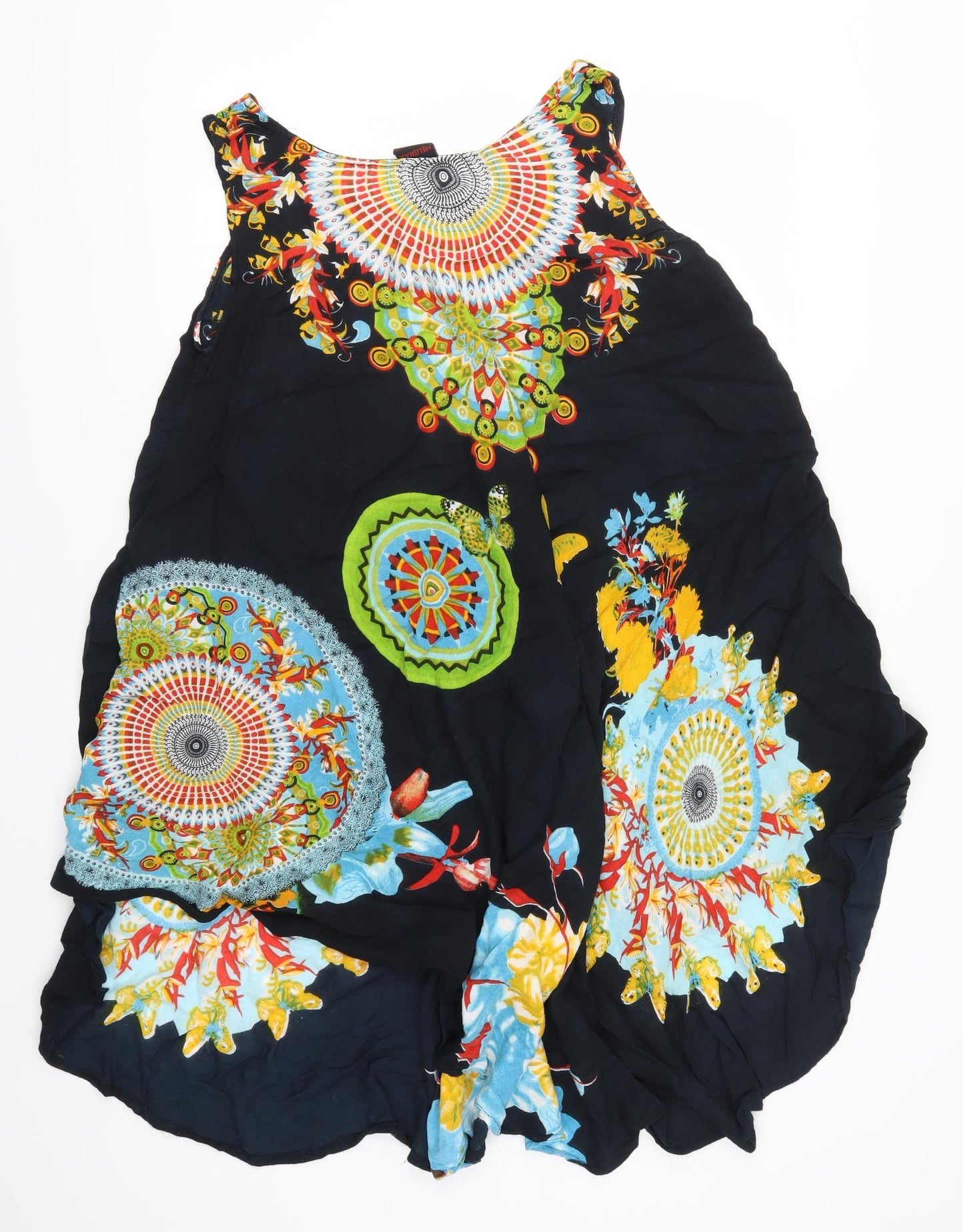 Melishia Womens Multicoloured Geometric  Tank Dress  One Size  - Abstract