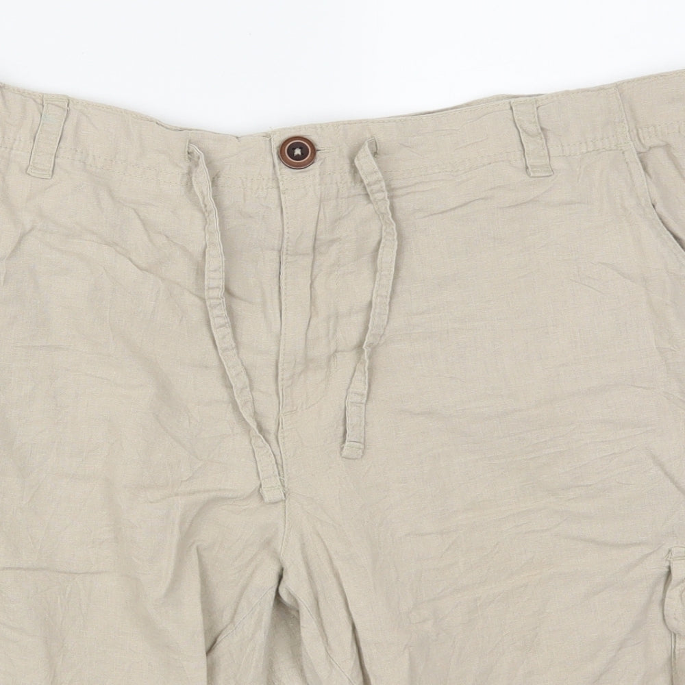 Livergy Mens Beige   Cargo Shorts Size 38