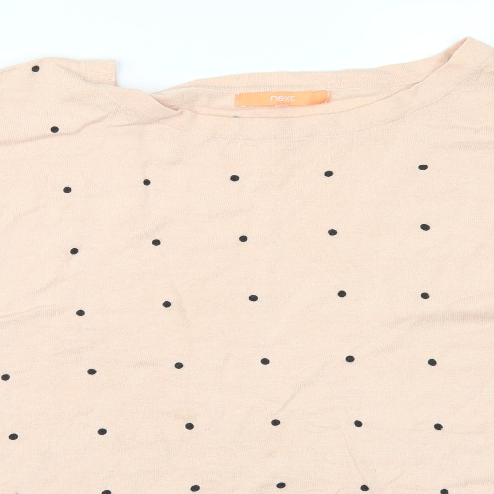 NEXT Womens Pink Polka Dot  Pullover Jumper Size 20