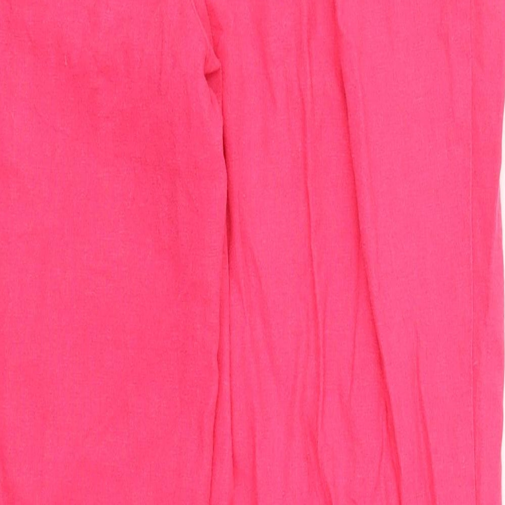 Papaya Womens Pink   Trousers  Size 14 L27 in