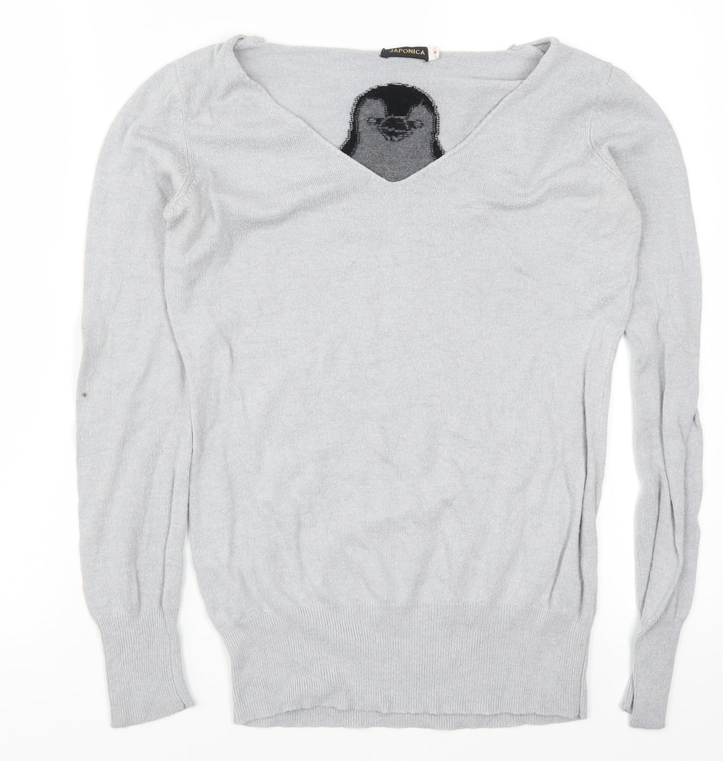 Japonica Womens Grey   Pullover Jumper Size M  - Penguin