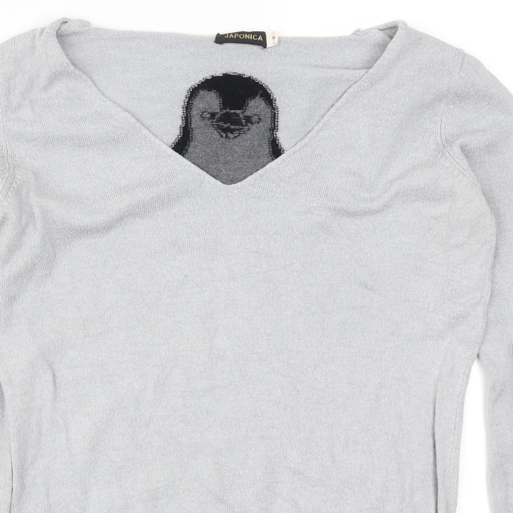Japonica Womens Grey   Pullover Jumper Size M  - Penguin