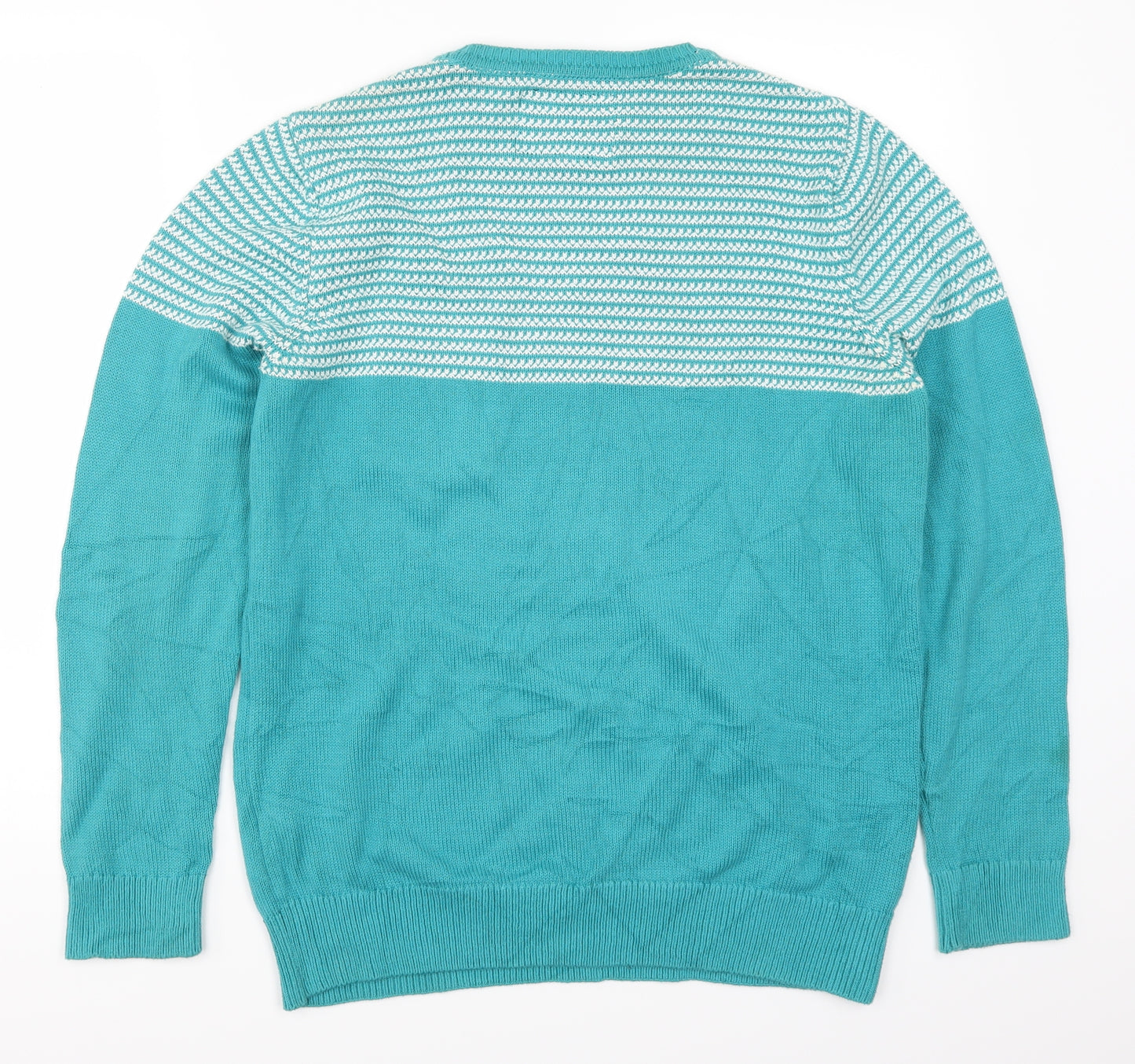 Red Herring Mens Blue Striped  Pullover Jumper Size S