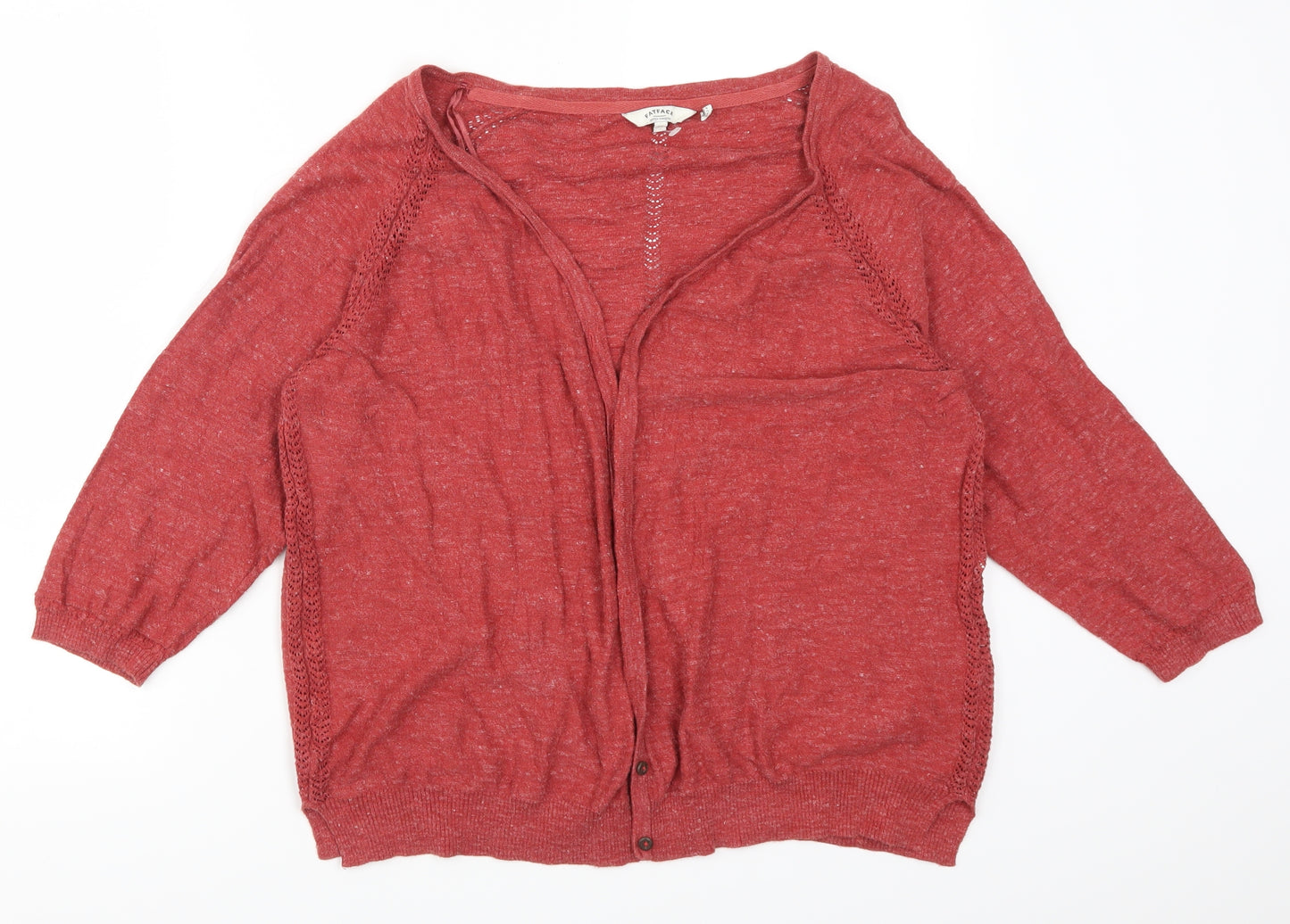 Fat Face Womens Red   Cardigan Jumper Size 16