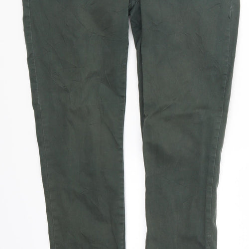 F&F Womens Green   Chino Trousers Size 10 L28.5 in