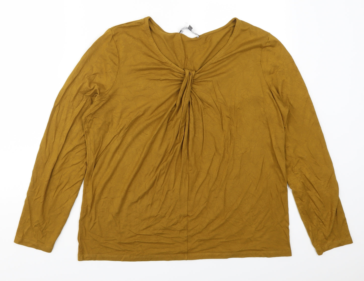 Laura Ashley Womens Brown   Basic T-Shirt Size 16