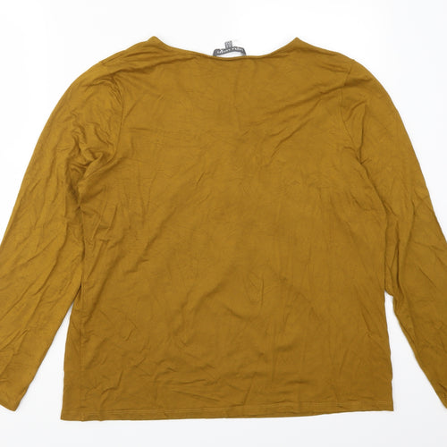 Laura Ashley Womens Brown   Basic T-Shirt Size 16